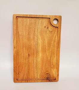 Tabla de cortar de madera de acacia gruesa con ranura para jugos, para carne, bistec, pizza y verduras - Product Image 2