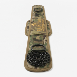 Weightlifting Dip Belts With Steel Chain Nylon Gym Trainer Camo Dip Belt Pull Up Powerlifting Camouflage Dip Belts Unisex - Product Image 2