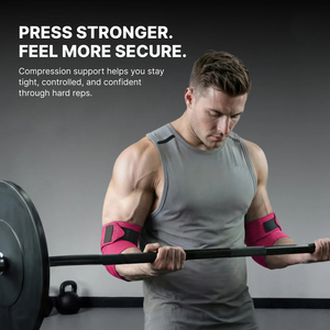 Bandes de compression pour les coudes en néoprène - Respirantes, durables, avec sangles élastiques réglables pour la musculation, le powerlifting et l'entraînement de force - Product Image 3