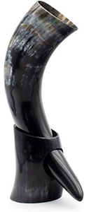 Corne à boire viking de qualité supérieure, faite à la main, écologique, sans danger pour les aliments, en corne de buffle naturelle pour la bière FAIZA CRAFT - Product Image 2
