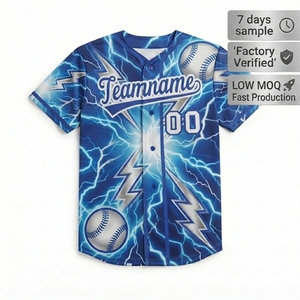เสื้อเบสบอลปักลายคอวีแบบกำหนดเอง ชุดเบสบอลเปล่าขายส่ง ผู้ผลิตชุดทีม - Product Image 6
