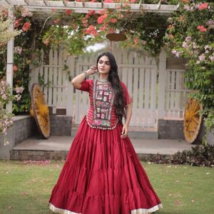 Lehenga Choli en coton Kora Kutchi patchwork prêt-à-porter, entièrement cousu, spécial Navratri, prix de gros par Royal Export - Product Image 2