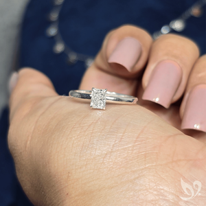 Bague solitaire en diamant de laboratoire taille radiant 0,50 carat en or massif 18 carats |   Bijoux de fiançailles et de mariage pour femmes certifiés IGI - Product Image 4