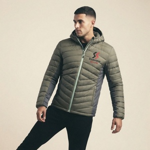 Veste d'hiver matelassée pour homme, coupe-vent, imperméable, légère, chaude, style streetwear, effet brillant - Product Image 1