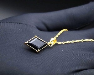 Collar con Colgante de Turmalina Negra en Forma de Cometa, Cadena Chapada en Oro y Plata, Cristal Curativo, Protección, Piedra Energética, Joyería, Regalo - Product Image 6