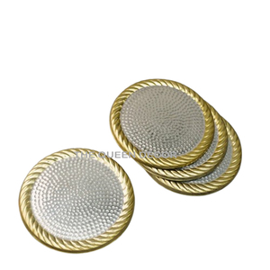 Sous-verre rond en aluminium poli de qualité supérieure pour cuisine, table à manger et restaurant à domicile - Product Image 5