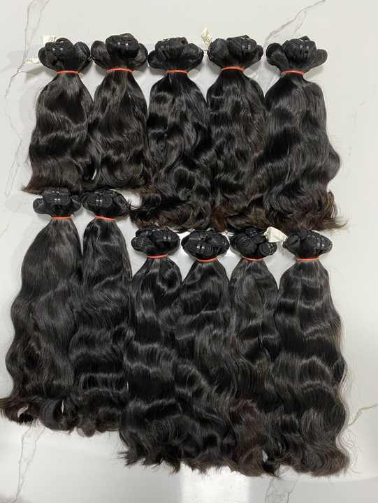 Natural Wavy Double Weft Vietnamese Human Hair Extension Cuticle Aligned Weaving Hair Bestseller Wholesale Price for Black Women
