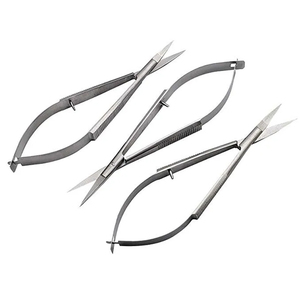 Ciseaux de beauté en acier inoxydable à lames courbées pour manucure, coupe des cils et soin des cuticules - pour droitiers - Product Image 3