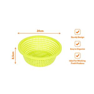Wholesale BPA Free PP Plastic Colander Strainer <b>Basket</b> Food Grade Reusable Draining Sieve for Fruit Vegetable Washing Kitchen - Product Image 2