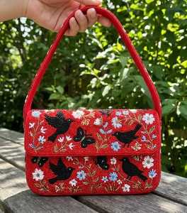 Luxury Beaded <b>Box</b> <b>Clutch</b> Evening <b>Bag</b> for Women with Intricate Patterns and Elegant Handcrafted Details for Parties and Special - Product Image 6