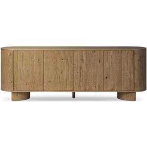 Designer Three Door <b>Sideboard</b> <b>Cabinet</b> in Premium Solid Wood with Spacious Shelves for Bedroom <b>Kitchen</b> and Dining Room Furniture - Product Image 1