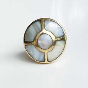 Customizable Brass MOP Inlay Modern Eco-Friendly Furniture Handles <b>Knobs</b> <b>for</b> Kitchen <b>Dresser</b> Cabinet Door Wardrobe lametierartz - Product Image 2