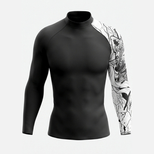 Wholesale Custom Logo <b>Swim</b> <b>Shirt</b> UPF 50+ Rash Guard Long Sleeve Quick Dry Swimwear - Product Image 4