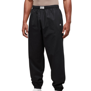 Pantalon de survêtement noir oversize pour homme, coupe ample, taille élastique, idéal pour la gym et l'entraînement - Product Image 1