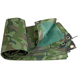 Camo Tarpaulin Custom Size Waterproof Cover for Industrial and Outdoor Applications - Product Image 4