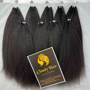 Factory Direct CDYHAIRVN Kinky Straight Vietnamese Raw Virgin Human Hair Bundles Double Drawn Cuticle Aligned - Product Image 3