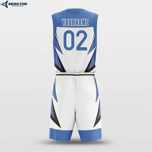 <b>DSI</b> Sublimated V-Neck Unisex Basketball Jersey Sleeveless Polyester Moisture Wicking Geometric Print Elastic Waist Athletic Fit - Product Image 3