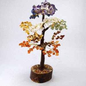 Venta al por mayor de cristales de piedra natural artesanías de ágata curativa, virutas de amatista, árbol de piedras preciosas de ágata, árbol de amatista a granel a la venta - Product Image 5