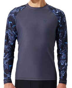 men women rashguard long sleeve <b>compression</b> <b>shirt</b> quick dry stretch gym training fitness sports top activewear wear style - Product Image 1