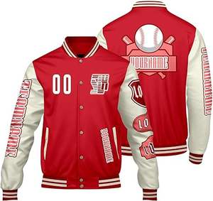 Chaqueta de Invierno Cálida y Cómoda para Hombre, Estilo Letterman, con Cuello Alto, Logotipo Frontal, Resistente al Viento, de Alta Calidad, Ecológica, de Secado Rápido y Transpirable - Product Image 1