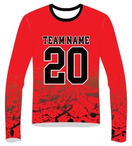 เสื้อรัดรูปแขนเต็มระบายออกแบบโลโก้ของคุณเอง - Product Image 2