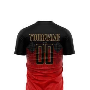 Nouveau design de maillot de football, ensembles d'uniformes de football personnalisés, vêtements de sport pour hommes, maillot de football avec logo, 100% polyester, séchage rapide - Product Image 6