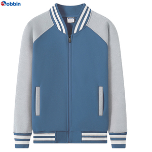 Chaquetas Varsity Estilo Universitario con Parches, Cuello Alto, Resistentes al Viento, de Secado Rápido, Lana/Poliéster, Unisex, Estilo Hip Hop - Product Image 1
