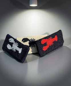 Pochette pour femme en tissu de coton doublé de soie avec fermeture à bouton, motif géométrique brodé, usage quotidien - Product Image 3