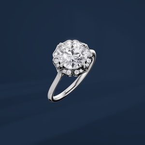 Platinum Women's round Cut <b>Diamond</b> Engagement <b>Ring</b> PT950 Classic Style IGI Certyfied <b>diamond</b> <b>Ring</b> - Product Image 1