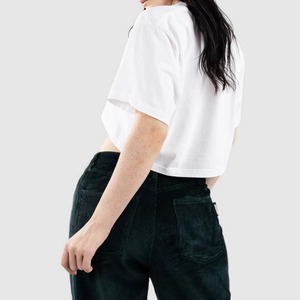 Summer Tee Crop Tops Tee <b>Shirt</b> Thin Blank <b>Shirt</b> for <b>Woman</b> Breathable Plain 100% Cotton crop top T-<b>shirt</b> - Product Image 6