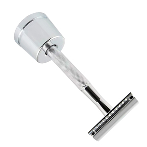 Premium Stainless Steel Double Edge Safety <b>Razor</b> with Knurled Anti Slip Handle Reusable Wet Shaving <b>Razor</b> for <b>Men</b> OEM ODM - Product Image 6