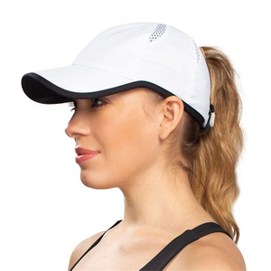 Unisex Black Baseball Cap With White Trim Mesh Panel Adjustable Sporty <b>Hat</b> For Outdoor Spring <b>Summer</b> Use - Product Image 4