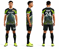 Service de personnalisation de logo, maillot de football 3D pour adulte, ensemble complet de tenue d'entraînement de football pour homme, maillot de football imprimé, respirant et à séchage rapide
