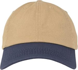 Gorra de Béisbol Premium de 6 Paneles en Color Caqui y Azul Marino, Ajustable, Informal para Hombre, Tejido de Malla Sólida, Transpirable e Impermeable, Deportiva - Product Image 6