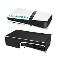 Funda Protectora de Tela de Nailon Oxford con Recorte para Consolas de Juegos PS5 Pro, Funda Protectora Horizontal Negra