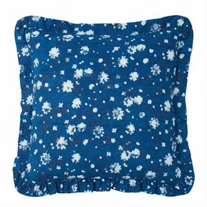 Handmade Bohemian Cotton Frill <b>Cushion</b> Cover Indian Block <b>Print</b> Floral Throw Pillows Luxury Boho Raffle Pillow Covers - Product Image 6