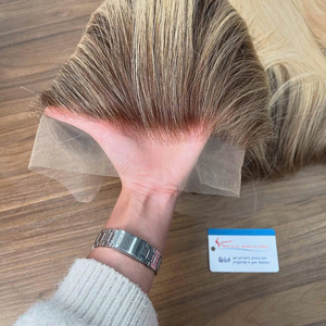 SUPER SALE <b>Bob</b> <b>wig</b> frontal 13x6 Vietnamese human hair extension bone straight ombre color middle part - Product Image 3