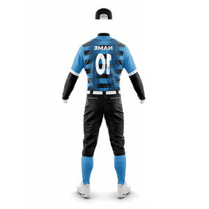 Customized Training Sportswear Athletic Uniform <b>Baseball</b> Trendy Kits Button Up Jersey with Compression Pants 100% Polyester - Product Image 5