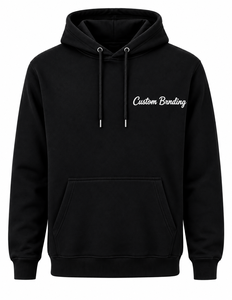 OEM and OEM <b>Men</b>’s Black <b>Pullover</b> Hoodie Custom Embroidery Oversized Streetwear Heavyweight Fleece Sweatshirt - Product Image 1