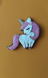 Handmade <b>Tungsten</b> Beaded Embroidery Brooch-Luxury Wedding Gift with Unique Color Design - Product Image 6