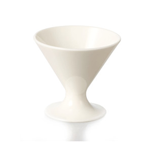 Juego de 6 vasos de degustación de cerámica blanca estilo Martini - Product Image 1