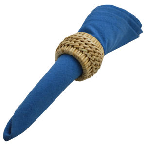 Anneau de serviette en bambou naturel pour la table, support de tissu multicolore, décoration de table à manger, hôtel et événements festifs - Product Image 2