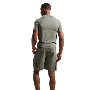 Camiseta Deportiva Ajustada de Algodón para Hombre, Ropa de Entrenamiento, Running, Ejercicio, Manga Corta, Venta al Por Mayor del Fabricante - Product Image 3