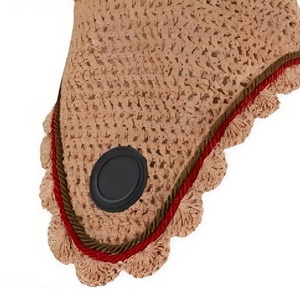 Produits équestres haut de gamme : Bonnet d'oreilles léger, voiles anti-mouches de haute qualité, équipement équestre confortable pour chevaux, accessoires de tapis de selle - Product Image 3