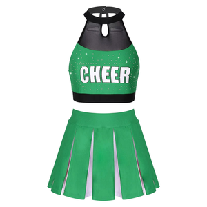 Uniforme de pom-pom girl personnalisable et confortable pour femmes, meilleure tenue de sport, impression par sublimation, uniforme de cheerleading personnalisé pour jeunes filles - Product Image 5