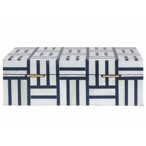 Nouvelle Arrivée Boîte de Rangement et Organisateur de Bijoux Rectangulaire en Os Circulaire Incrusté Prix de Gros - Product Image 2