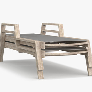 Chaise longue d'extérieur moderne pour hôtel, chaise longue de luxe pour villa, chaise longue de plage, chaise longue de piscine pour villa - Product Image 1