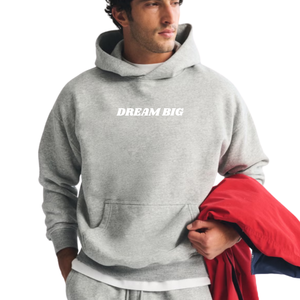 Sweat à capuche gris personnalisé pour homme, logo minimaliste sur la poitrine, streetwear haut de gamme, fabricant de vêtements OEM, fournisseur en gros - Product Image 2