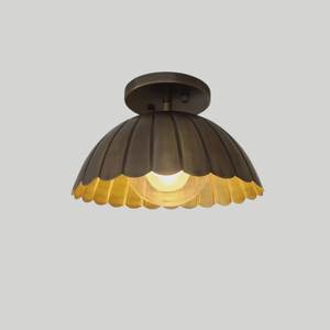 Brass Ceiling Mount Flower Shape Light Fixture Indoor Traditional Home Decor for Living Room - Product Image 2