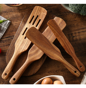 Cuchara de madera Olivia hecha a medida, espátula de cocina con mango largo, herramienta para cocinar y hornear a precio de mayoreo. - Product Image 6